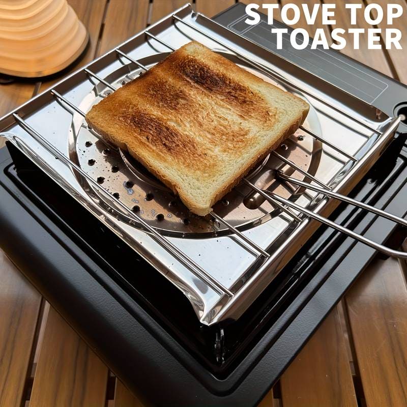 Foldable Grill Basket, Stove Top Toaster Rack, Stainless Steel Grilling Pan, Square Heat Resistant Tray, Flat Griddle Plate Tray, Camping Cookware, Kitchen Stove Top Toaster Foldable Grill Basket, Stove Top Toaster Rack, Stainless Steel Grilling Pan, Square Heat Resistant Tray, Flat Griddle Plate Tray, Camping Cookware, Kitchen Stove Top Toaster
